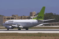 YL-BBE @ LMML - B737-500 YL-BBE on the inaguration flight of Air Baltic to Malta. - by Raymond Zammit