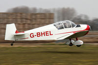 G-BHEL @ EGBR - SAN Jodel D-117 at The Real Aeroplane Club's Spring Fly-In, Breighton Airfield, April 2013. - by Malcolm Clarke