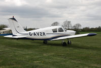 G-AVZR @ EGBR - Piper PA-28-180 Cherokee C at The Real Aeroplane Company's May-hem Fly-In, Breighton Airfield, May 2013. - by Malcolm Clarke