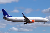 LN-RGD @ ESSA - SAS Boeing 737-800 on final aparoach to Stockholm Arlanda airport, Sweden. - by Henk van Capelle