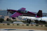 N540VB @ E16 - Armin taking off in the Extra 300 from RWY 32 with smoke on. - by Patrick McGuinness