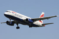 G-EUUD @ EGLL - British Airways, on approach to runway 27L. - by Howard J Curtis