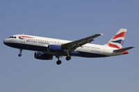 G-EUUO @ EGLL - British Airways, on approach to runway 27L. - by Howard J Curtis