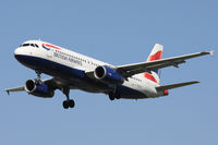 G-EUUP @ EGLL - British Airways, on approach to runway 27L. - by Howard J Curtis