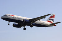 G-EUYA @ EGLL - British Airways, on approach to runway 27L. - by Howard J Curtis