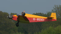 G-BDEI @ EGTH - G-BDEI departing Shuttleworth Flying Day and LAA Party in the Park, May 2013. - by Eric.Fishwick