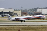 N968TW @ KLAX - American Airlines MD-80 - by speedbrds