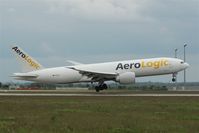 D-AALG @ EDDP - AEROLOGIC´s Golf on very final after coming back from HKG...... - by Holger Zengler