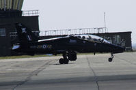 XX255 @ EGOV - Hawk T1A from 100 Sqn RAF Leeming seen prior to parking at VAS RAF Valley. - by Derek Flewin