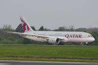 A7-BCC @ EGCC - Qatar Airways B787 making the 1st commercial flight of the type into Manchester Airport - by Chris Hall