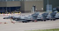 62 @ EGQL - Super Etendard 	62,c/n 76 Heads a line up of 17F 
Super Etendard's at Leuchars for exercise joint warrior 13-1 - by Mike stanners