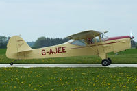 G-AJEE @ EGCV - at the Vintage Aircraft flyin - by Chris Hall