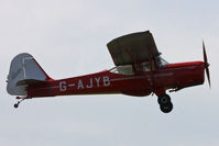 G-AJYB @ EGCV - at the Vintage Aircraft flyin - by Chris Hall