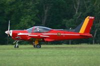 ST-04 @ LFFQ - SIAI SF-260M Marchetti (cn 10-04) Red Devils, Belgium Aerobatic Team, La Ferté-Alais Airfield (LFFQ) - by Yves-Q
