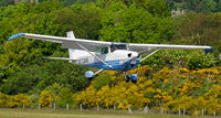N172AM @ EGEO - About to land at Oban Airport. - by Jonathan Allen