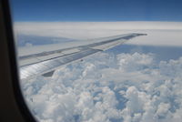 N7541A - Photograph of wing from inside N7517A     MD-82.    Taken on a flight between PIT and DFW - by Frank G. Miklos