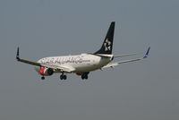 LN-RRL @ EBBR - Flight SK4743 is descending to RWY 25L - by Daniel Vanderauwera