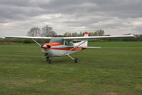 G-BTMR @ EGBR - Cessna 172M Skyhawk at The Real Aeroplane Club's May-hem Fly-In, Breighton Airfield, May 2013. - by Malcolm Clarke