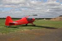 G-BEAH @ EGBR - Auster J-2 Arrow at The Real Aeroplane Club's May-hem Fly-In, Breighton Airfield, May 2013. - by Malcolm Clarke