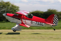G-TSOL @ X5FB - EAA Acro Sport 1, Fishburn Airfield, June 9th 2013. - by Malcolm Clarke
