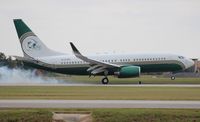 N737WH @ ORL - Former Miami Dolphins BBJ, has now been taken over by Devoss (Amway/Orlando Magic NBA) wearing new reg N260DV