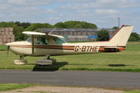G-BTHE @ EGBR - Cessna 150L at The Real Aeroplane Club's Jolly June Jaunt, Breighton Airfield, 2013. - by Malcolm Clarke