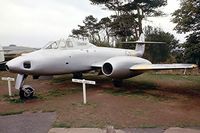 WF877 - Gloster Meteor T.7 [WF877] (Torbay Aircraft Museum) Paignton~G 13/09/1976. Image from a slide. This museum is now closed and the aircraft sold off. - by Ray Barber