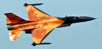 J-015 @ EHVK - RNLAF / F-16 Demo Team (Orange Lion), seen here during display at Volkel Airbase (EHVK) - by A. Gendorf