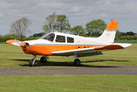 G-BRBW @ EGBR - Piper PA-28-140 Cherokee at The Real Aeroplane Club's Jolly June Jaunt, Breighton Airfield, 2013. - by Malcolm Clarke