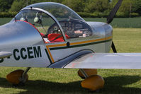 G-CCEM @ EGBR - Aerotechnik EV-97A Eurostar at The Real Aeroplane Club's Jolly June Jaunt, Breighton Airfield, 2013. - by Malcolm Clarke