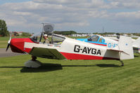 G-AYGA @ EGBR - Jodel D-117 at The Real Aeroplane Club's Jolly June Jaunt, Breighton Airfield, 2013. - by Malcolm Clarke