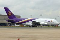 HS-TUC @ LFPG - Thai Airways S-TUC (Chaiya), 2012 Airbus A380-841, c/n: 100 - by Terry Fletcher