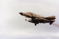 37 75 @ EGQS - F-4F Phantom of German Air Force's JG-71 on final approach to Runway 23 at RAF Lossiemouth in September 1990. - by Peter Nicholson