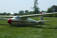 G-DBYU @ X3SI - Staffordshire Gliding Club, Seighford Airfield - by Chris Hall