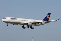 D-AIGY @ LMML - A340 D-AIGY Lufthansa. - by Raymond Zammit