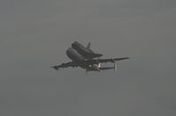 N905NA @ MCO - NASA 747 with shuttle flying over Orlando International Airport - by Florida Metal