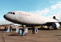 86-0028 @ MHZ - KC-10A Extender, callsign Gold 31, of the 305th Air Mobility Wing at McGuire AFB on display at the 1997 RAF Mildenhall Air Fete. - by Peter Nicholson