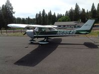 N6954S @ 2S7 - Stopped at This little airport on the Oregon Air Tour, found a great place for lunch just across Hwy. 97 - by Melvin B. Echelberger