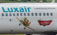 LX-LGU @ ELLX - Luxair is promoting the new disney movie planes - by Friedrich Becker