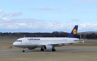 D-AIQP @ EGPH - Lufthansa 7PH Taxiing to runway 06 for departure to FRA - by Mike stanners