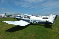 G-BSZF @ EGBT - Visitor at Turweston for the British F1 Grand Prix at Silverstone - by Chris Hall