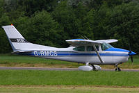 G-RMCS @ EGBT - Visitor at Turweston for the British F1 Grand Prix at Silverstone - by Chris Hall