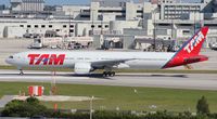 PT-MUE @ MIA - TAM 777-300 - by Florida Metal