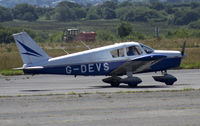 G-DEVS @ EGFH - Visiting Piper PA-28-180 Cherokee. - by Derek Flewin
