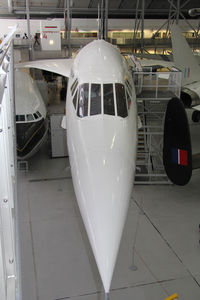 G-AXDN @ EGSU - BAC-Aerospatiale Concorde 101. Owned by the Duxford Aviation Society in AirSpace, Imperial War Museum Duxford, July 2013. - by Malcolm Clarke