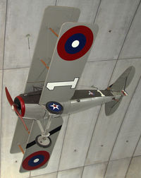 G-BFYO @ EGSU - SPAD XIII Replica. American Air Museum, Duxford Airfield, July 2013. - by Malcolm Clarke