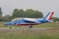 E95 @ LFPM - Athos 3 for PAF 2013, with spécial marking for 60 years of Patrouille de France - by B777juju