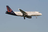 OO-SSA @ EBBR - Arrival of flight 2726 to RWY 02 - by Daniel Vanderauwera