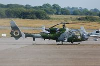 XZ290 @ EGFH - Visiting Army Air Corps Gazelle. - by Roger Winser