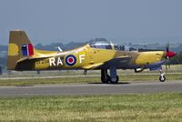 ZF239 @ EGFF - Shorts Tucano T.1, RAF Display Aircraft, coded RAF, on hold prior to take off runway 30 Wales National Airshow Swansea. - by Derek Flewin